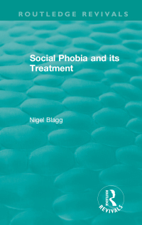 Cover image: School Phobia and its Treatment (1987) 1st edition 9781138573499