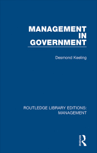 Cover image: Management in Government 1st edition 9781138573017