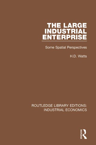 Cover image: The Large Industrial Enterprise 1st edition 9781138571082