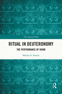 Cover image: Ritual in Deuteronomy 1st edition 9780367764074