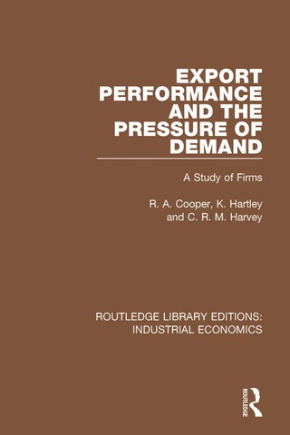 Cover image: Export Performance and the Pressure of Demand 1st edition 9781138570917
