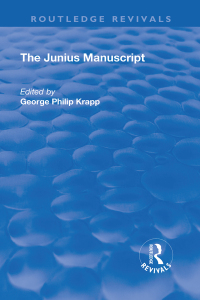 Omslagafbeelding: Revival: The Junius Manuscript (1931) 1st edition 9781138556867