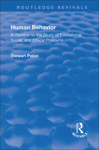 Cover image: Revival: Human Behavior (1921) 1st edition 9781138550919