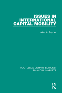 Cover image: Issues in International Capital Mobility 1st edition 9781138566811