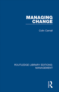 Cover image: Managing Change 1st edition 9781138564954