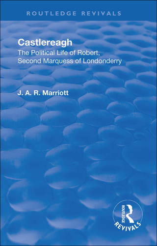Cover image: Revival: Castlereagh (1936) 1st edition 9781138551398