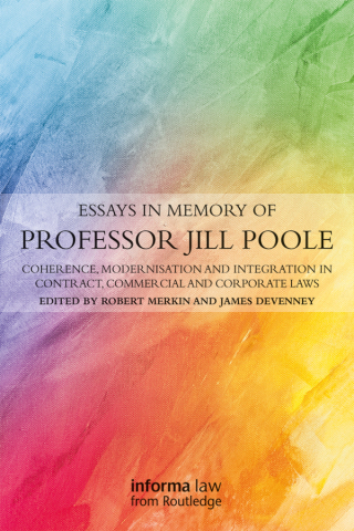 Cover image: Essays in Memory of Professor Jill Poole 1st edition 9780367734084