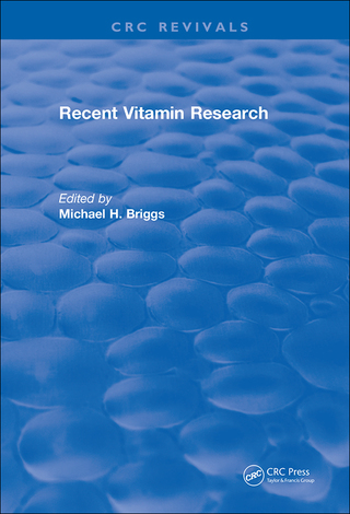 Cover image: Recent Vitamin Research (1984) 1st edition 9781138561663