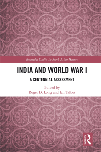 Imagen de portada: India and World War I 1st edition 9781138558588