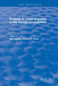 Imagen de portada: Analysis of Trace Organics in the Aquatic Environment 1st edition 9781138505629
