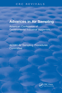 Imagen de portada: Advances In Air Sampling 1st edition 9781138506053