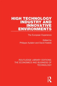 صورة الغلاف: High Technology Industry and Innovative Environments 1st edition 9781138556034