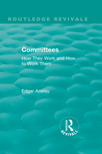 صورة الغلاف: Routledge Revivals: Committees (1963) 1st edition 9781138555815