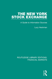 Imagen de portada: The New York Stock Exchange 1st edition 9781138554818