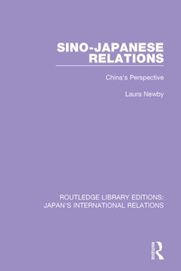 Cover image: Sino-Japanese Relations 1st edition 9781138550049