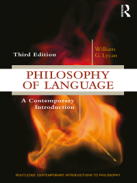 Cover image: Philosophy of Language 3rd edition 9781138504585