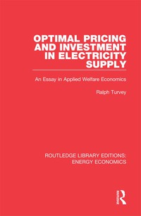 Immagine di copertina: Optimal Pricing and Investment in Electricity Supply 1st edition 9781138501263
