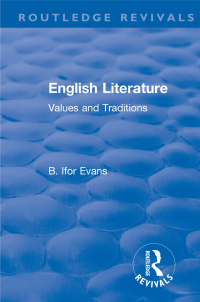 Cover image: Routledge Revivals: English Literature (1962) 1st edition 9781138501171