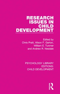 表紙画像: Research Issues in Child Development 1st edition 9781138501010