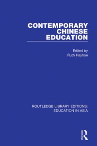 Imagen de portada: Contemporary Chinese Education 1st edition 9781138501126