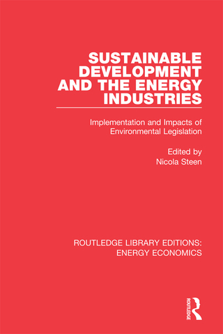Omslagafbeelding: Sustainable Development and the Energy Industries 1st edition 9781138500532