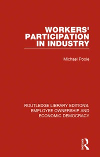 صورة الغلاف: Workers' Participation in Industry 1st edition 9781138307773