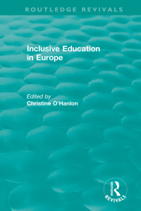 Omslagafbeelding: Inclusive Education in Europe 1st edition 9781138304109
