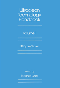 Cover image: Ultra-Clean Technology Handbook 1st edition 9780367402341