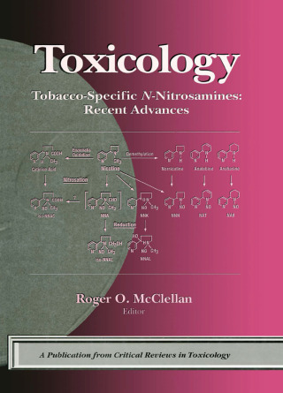 Cover image: Tobacco-Specific N-Nitrosamines Recent Advances 1st edition 9780367448578