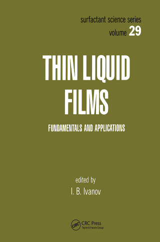 Cover image: Thin Liquid Films 1st edition 9780824777630