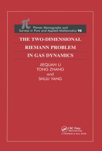 Titelbild: The Two-Dimensional Riemann Problem in Gas Dynamics 1st edition 9780582244085