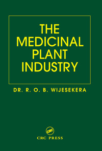 Cover image: The Medicinal Plant Industry 1st edition 9780849366697