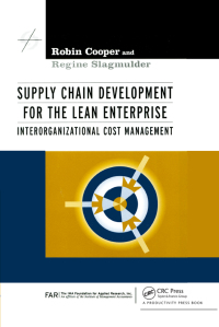 Cover image: Supply Chain Development for the Lean Enterprise 1st edition 9781563272189