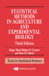 Imagen de portada: Statistical Methods in Agriculture and Experimental Biology 3rd edition 9781584881872