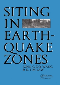 Cover image: Siting in Earthquake Zones 1st edition 9789054100928