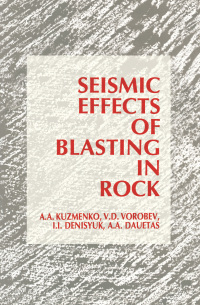 Immagine di copertina: Seismic Effects of Blasting in Rock 1st edition 9789054102144