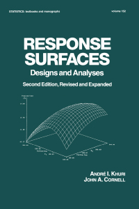 Cover image: Response Surfaces: Designs and Analyses 2nd edition 9780367401252