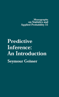 Cover image: Predictive Inference 1st edition 9780367449919