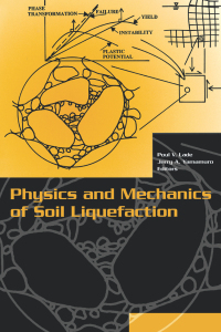 Cover image: Physics and Mechanics of Soil Liquefaction 1st edition 9789058090386