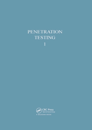 Imagen de portada: Penetration Testing, volume 1 1st edition 9789061912514