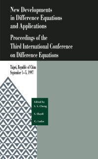 صورة الغلاف: New Developments in Difference Equations and Applications 1st edition 9789056996697