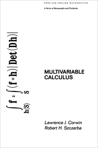 Cover image: Multivariable Calculus 1st edition 9780367451974