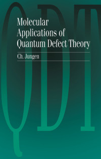 Cover image: Molecular Applications of Quantum Defect Theory 1st edition 9780750301626