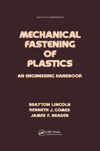 Cover image: Mechanical Fastening of Plastics 1st edition 9780824770785