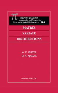 Imagen de portada: Matrix Variate Distributions 1st edition 9781584880462