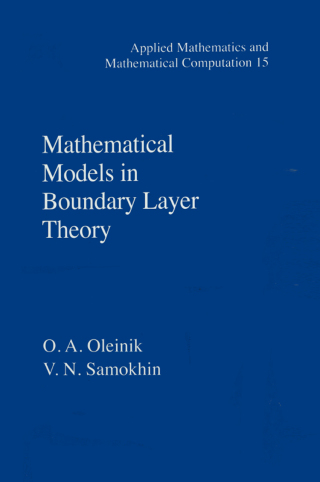 Cover image: Mathematical Models in Boundary Layer Theory 1st edition 9780367826086