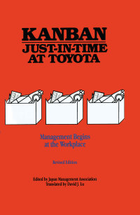 Omslagafbeelding: Kanban Just-in Time at Toyota 1st edition 9780915299485