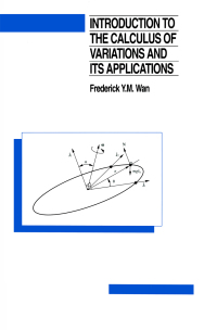 Cover image: Introduction To The Calculus of Variations And Its Applications 2nd edition 9780367449247