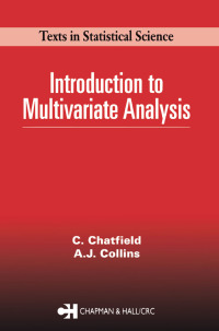 Imagen de portada: Introduction to Multivariate Analysis 1st edition 9780412160400