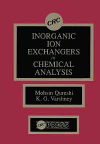 Imagen de portada: Inorganic Ion Exchangers in Chemical Analysis 1st edition 9780849355264